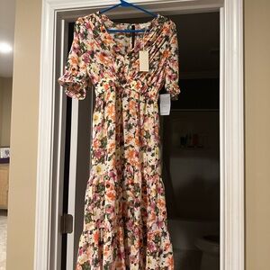 MELLÓDAY Nordstrom Multicolor Floral Maxi Dress